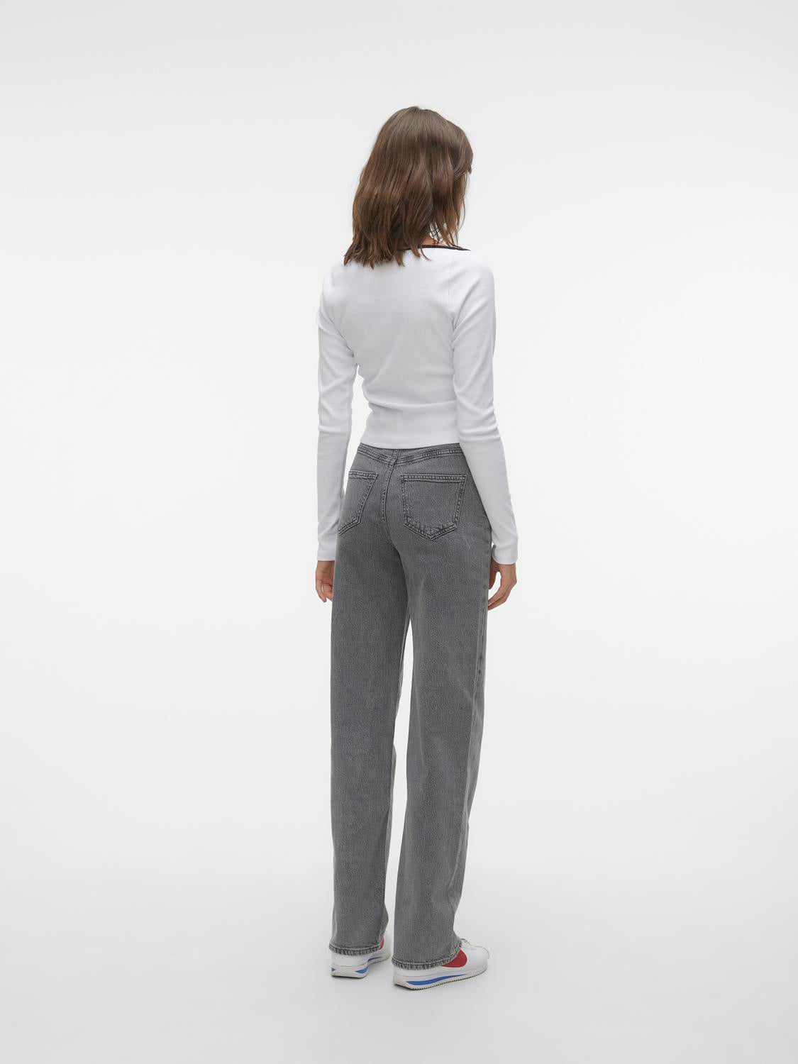 VMTESSA Wide Jeans - Medium Grey Denim